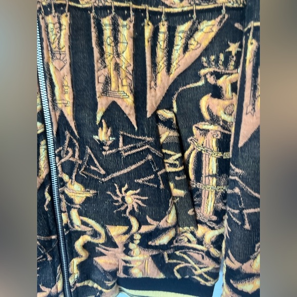 Zara JACQUARD BOMBER JACKET - Picture 11 of 15